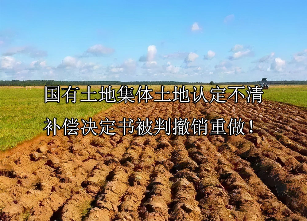 国有土地集体土地认定不清，补偿决定书被判撤销重做！